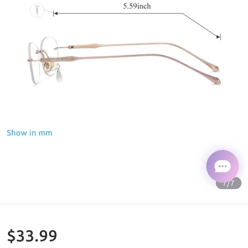 New glasses with charm and embellishments